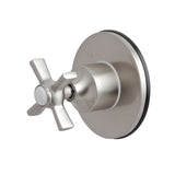 Single-Handle Three-Way Diverter Valve with Round Trim Kit