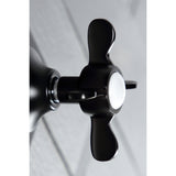 Single-Handle Three-Way Diverter Valve with Square Trim Kit