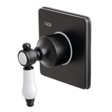 Bel-Air Single-Handle Three-Way Diverter Valve with Square Trim Kit