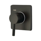Concord Single-Handle Three-Way Diverter Valve with Square Trim Kit