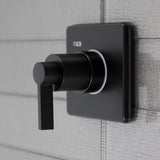 NuvoFusion Single-Handle Three-Way Diverter Valve with Square Trim Kit