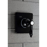 Tudor Single-Handle Three-Way Diverter Valve with Square Trim Kit