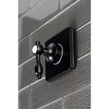Tudor Single-Handle Three-Way Diverter Valve with Square Trim Kit