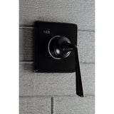 Single-Handle Three-Way Diverter Valve with Square Trim Kit