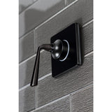 Single-Handle Three-Way Diverter Valve with Square Trim Kit