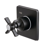 Single-Handle Three-Way Diverter Valve with Square Trim Kit