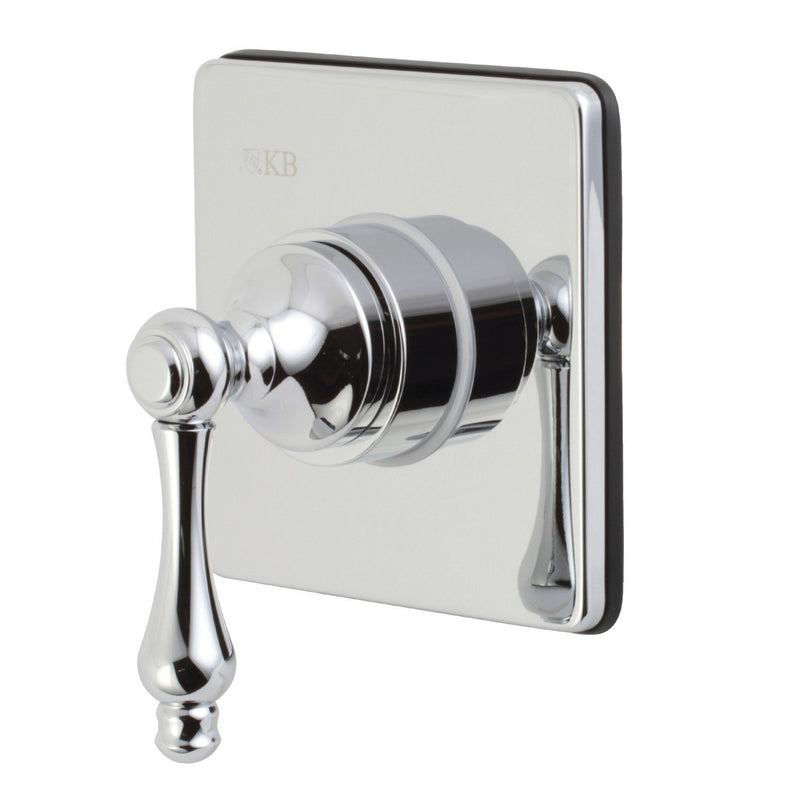 Single-Handle Three-Way Diverter Valve with Square Trim Kit