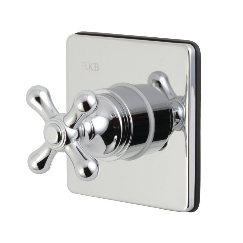 Single-Handle Three-Way Diverter Valve with Square Trim Kit