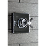 Single-Handle Three-Way Diverter Valve with Square Trim Kit