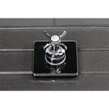 Single-Handle Three-Way Diverter Valve with Square Trim Kit