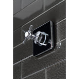 Single-Handle Three-Way Diverter Valve with Square Trim Kit