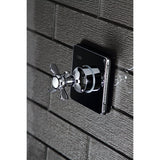 Single-Handle Three-Way Diverter Valve with Square Trim Kit