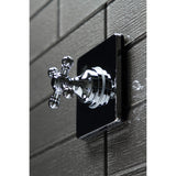 Single-Handle Three-Way Diverter Valve with Square Trim Kit