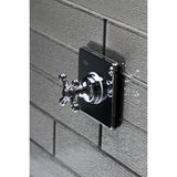Single-Handle Three-Way Diverter Valve with Square Trim Kit