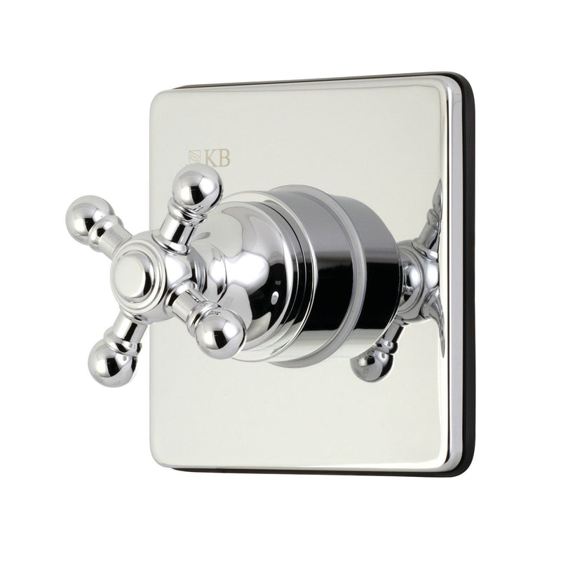Single-Handle Three-Way Diverter Valve with Square Trim Kit
