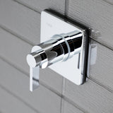 NuvoFusion Single-Handle Three-Way Diverter Valve with Square Trim Kit