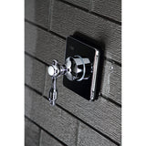 Tudor Single-Handle Three-Way Diverter Valve with Square Trim Kit