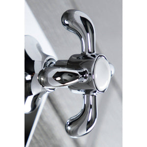 Single-Handle Three-Way Diverter Valve with Square Trim Kit