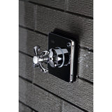 Single-Handle Three-Way Diverter Valve with Square Trim Kit