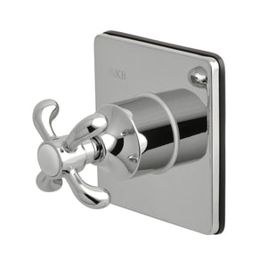 Single-Handle Three-Way Diverter Valve with Square Trim Kit