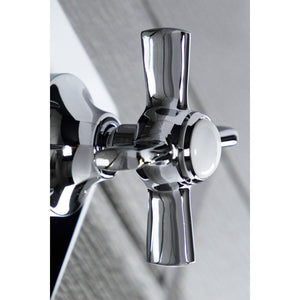 Single-Handle Three-Way Diverter Valve with Square Trim Kit