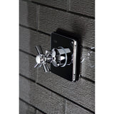 Single-Handle Three-Way Diverter Valve with Square Trim Kit