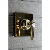 Heirloom Single-Handle Three-Way Diverter Valve with Square Trim Kit