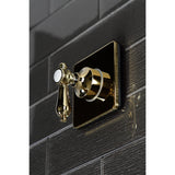 Heirloom Single-Handle Three-Way Diverter Valve with Square Trim Kit