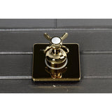 Single-Handle Three-Way Diverter Valve with Square Trim Kit