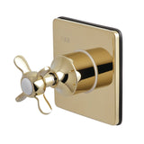 Single-Handle Three-Way Diverter Valve with Square Trim Kit