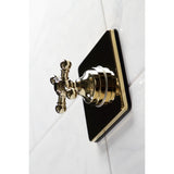 Single-Handle Three-Way Diverter Valve with Square Trim Kit