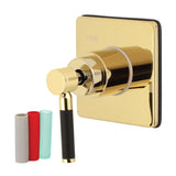 Kaiser Single-Handle Three-Way Diverter Valve with Square Trim Kit