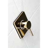 Concord Single-Handle Three-Way Diverter Valve with Square Trim Kit