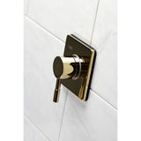 Concord Single-Handle Three-Way Diverter Valve with Square Trim Kit