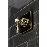 Tudor Single-Handle Three-Way Diverter Valve with Square Trim Kit