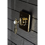 Tudor Single-Handle Three-Way Diverter Valve with Square Trim Kit