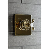 Single-Handle Three-Way Diverter Valve with Square Trim Kit