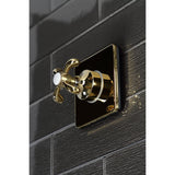 Single-Handle Three-Way Diverter Valve with Square Trim Kit