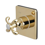 Single-Handle Three-Way Diverter Valve with Square Trim Kit
