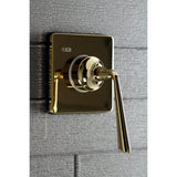 Single-Handle Three-Way Diverter Valve with Square Trim Kit