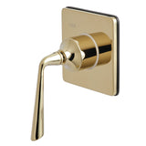 Single-Handle Three-Way Diverter Valve with Square Trim Kit