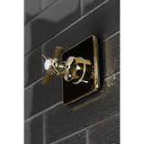 Single-Handle Three-Way Diverter Valve with Square Trim Kit