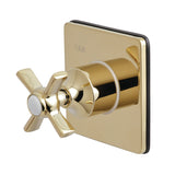 Single-Handle Three-Way Diverter Valve with Square Trim Kit