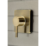 Concord Single-Handle Three-Way Diverter Valve with Square Trim Kit