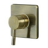 Concord Single-Handle Three-Way Diverter Valve with Square Trim Kit
