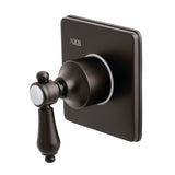 Heirloom Single-Handle Three-Way Diverter Valve with Square Trim Kit