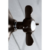 Single-Handle Three-Way Diverter Valve with Square Trim Kit
