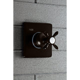 Single-Handle Three-Way Diverter Valve with Square Trim Kit