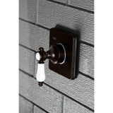 Bel-Air Single-Handle Three-Way Diverter Valve with Square Trim Kit