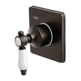 Bel-Air Single-Handle Three-Way Diverter Valve with Square Trim Kit